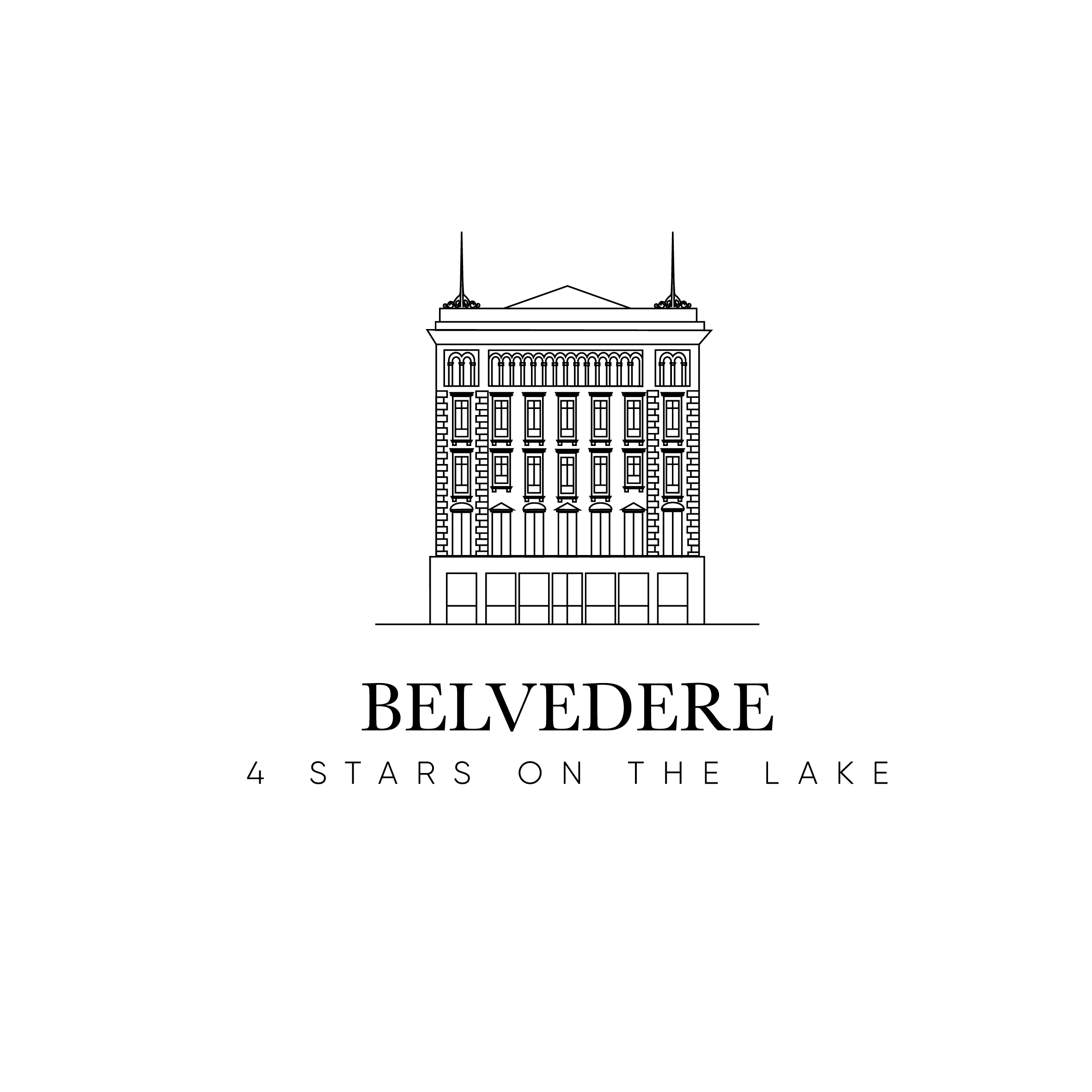 Logo Hotel Belvedere nero